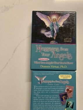 Doreen Virtue RARE SET* Messages From Your Angels Paperback and Oracle Card Deck